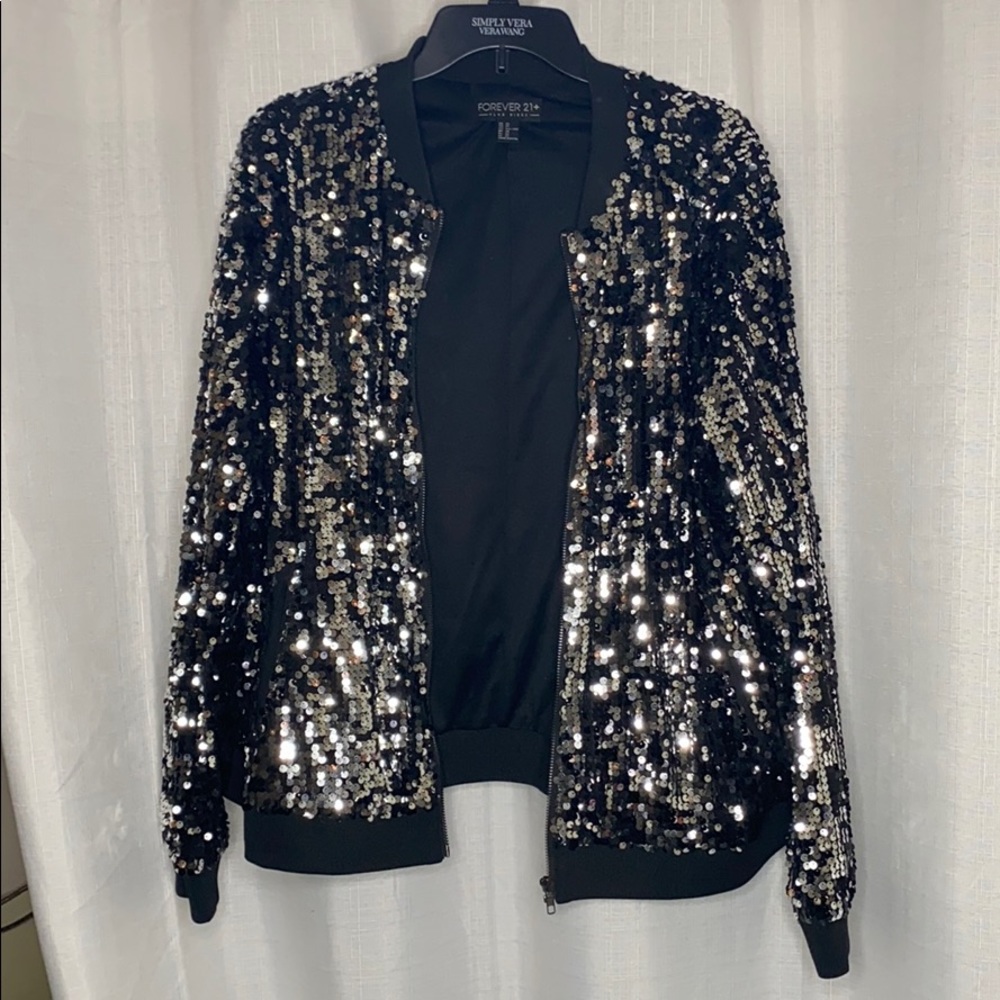 Forever 21 - Sequin Bomber Jacket